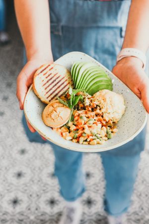 Southwestern breakfast  hash  at Down 2 Earth in Langley