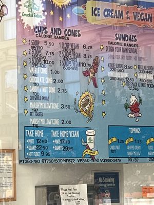 Notice the price differential for vegan flavors    at Emack & Bolio's in Brooklyn