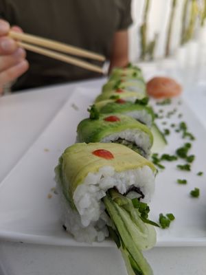 California roll without cheese ♥️😋 at Aicha Kitchen in Marrakech