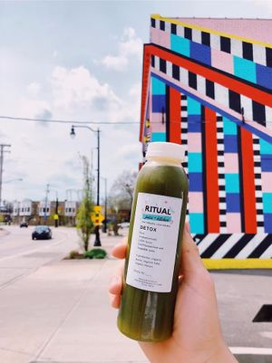 Cold pressed juice at Ritual Juicery in Willoughby
