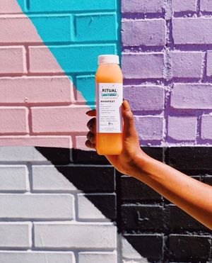 Cold pressed juice, 100% organic.  at Ritual Juicery in Willoughby