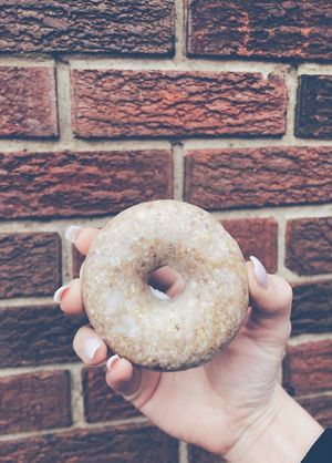 "Donut" raw, gluten free, vegan, refined sugar free.  at Ritual Juicery in Willoughby