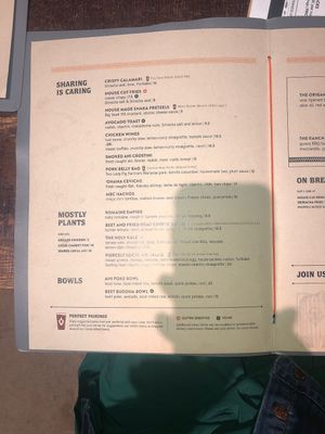 Menu, page 1 at Maui Brewing Co in Honolulu