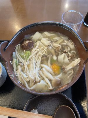 Mushroom hoto  at Momijitei-Hoto in Fujikawaguchiko