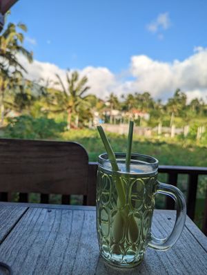 Lemongrass tea at Tirta Unda in Sidemen