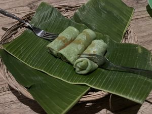 Balinesischer pancake  at Tirta Unda in Sidemen