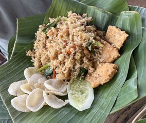 Fried Rice mit Tempeh  at Tirta Unda in Sidemen