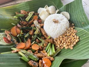 Tempeh Manis 🤤  at Tirta Unda in Sidemen