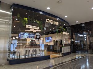 Store front at Crosstown Doughnuts - Canary Wharf in East London