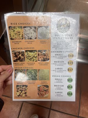 menu   at Flavors of East Africa Express in San Diego