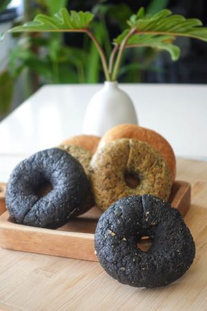 bagel at Greedy Beast in Chiang Mai