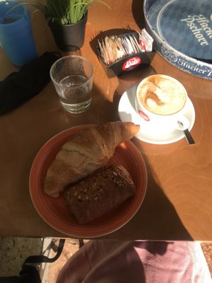 the best vegan croissants omg at Baracca e Burattini in Bologna