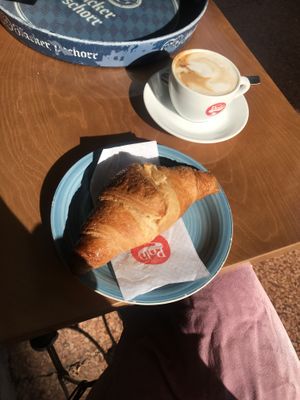 chocolate croissant at Baracca e Burattini in Bologna