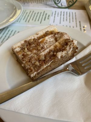 Banana and toffee cake   at Barkers Cafe Bar in Helmsley