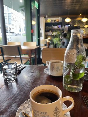 Americano coffee  at Greens & Co in Galway