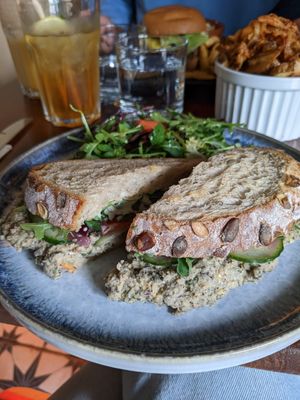 Chickpea with nori sandwich at Greens & Co in Galway