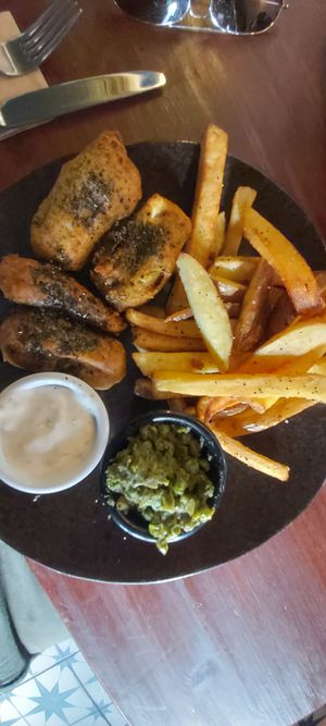 Fish and Chips at Greens & Co in Galway