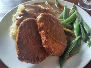 A real meal, no funny hipster stuff 😉 at Greens & Co in Galway