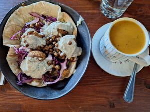 Lebanese Flatbread at Greens & Co in Galway