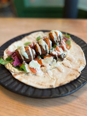 Seitan Wrap at Greens & Co in Galway