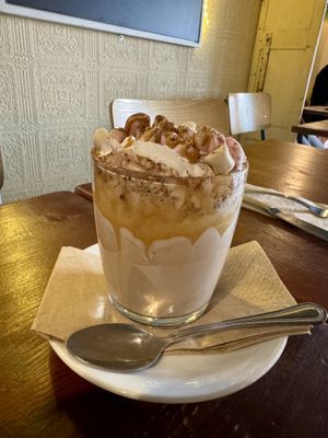 Peanut butter hot chocolate   at Greens & Co in Galway