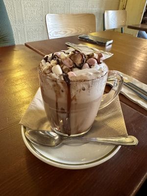 Mint hot chocolate   at Greens & Co in Galway