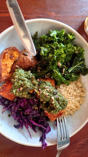 Buddha bowl was simply perfect!!! at Greens & Co in Galway