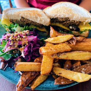 Philly cheese steak sandwich   at Greens & Co in Galway