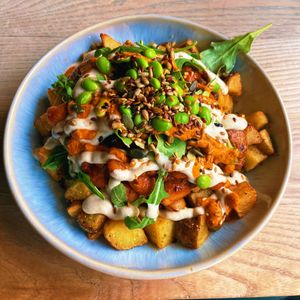 Breakfast spicy bowl  at Greens & Co in Galway