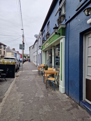 Outside seating at Greens & Co in Galway