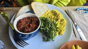Scrambled tofu at Greens & Co in Galway