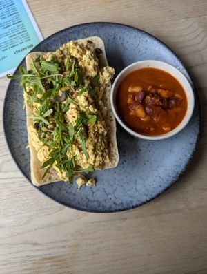 Tofu scramble at Greens & Co in Galway