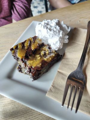 Brownie at Greens & Co in Galway