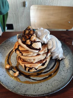 Caramel pancakes at Greens & Co in Galway