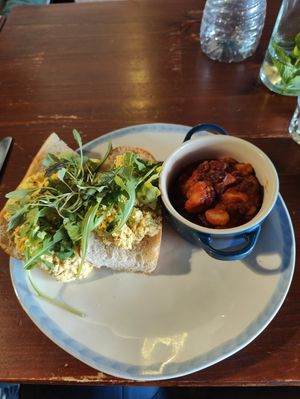 Scrambled tofu at Greens & Co in Galway