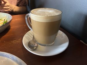 Oat milk latte   at Greens & Co in Galway