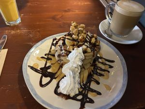 Chocolate pancakes 🥞   at Greens & Co in Galway