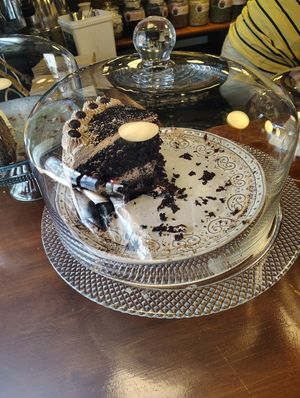 Mocha cream cake at Greens & Co in Galway