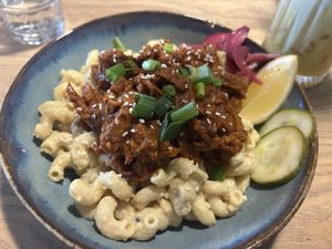 Vegan Mac n Cheeze  at Greens & Co in Galway