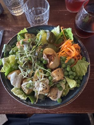 Vish and smash. Delicious   at Greens & Co in Galway