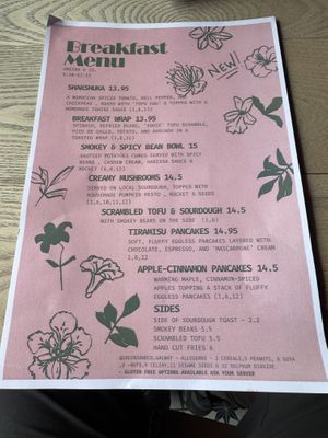 Breakfast Menu  at Greens & Co in Galway