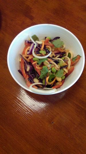 Raw pad thai at Greens & Co in Galway