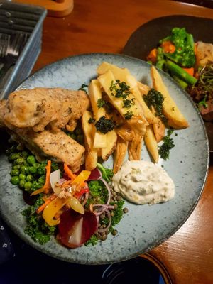 Tofish and chips at Greens & Co in Galway