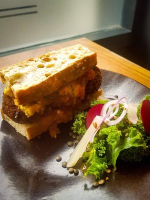 "meatball" sandwich at Greens & Co in Galway