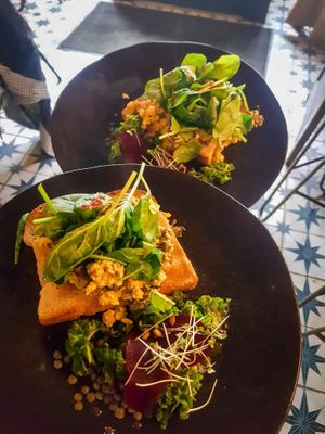 Tofu scramble at Greens & Co in Galway