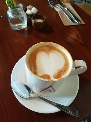 Latte at Greens & Co in Galway