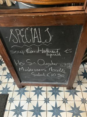 Specials board at Greens & Co in Galway
