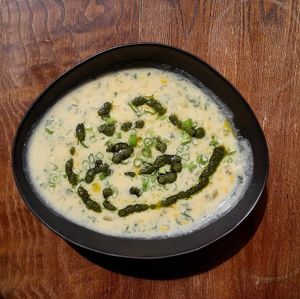 Corn chowder at Greens & Co in Galway