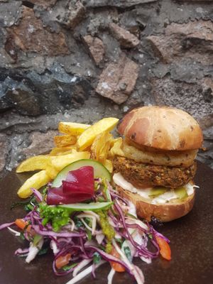 Bbq burger at Greens & Co in Galway