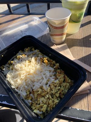 Vegan scram  at Natural Sisters Cafe in Joshua Tree